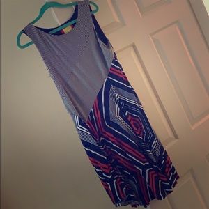 Anthropologie Dress, asymmetrical skirt